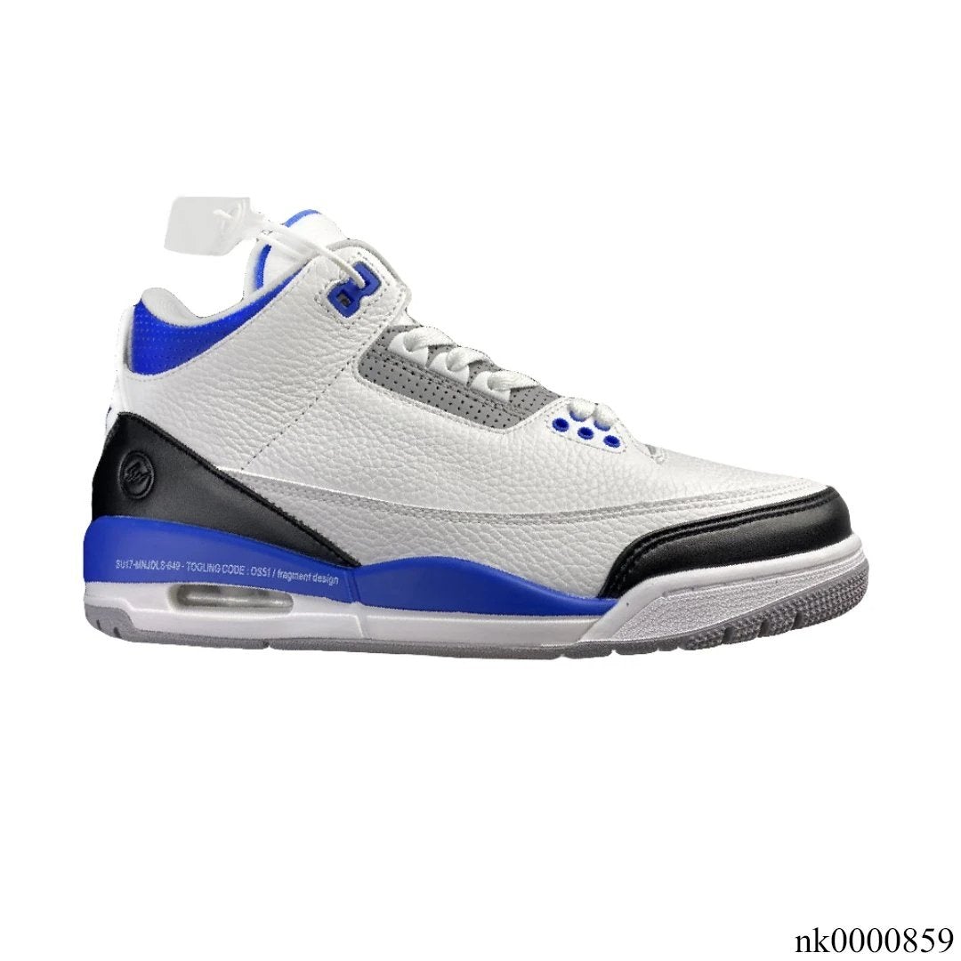 AJ 3 Fragment White Blue Shoes Sneakers – nk0000859