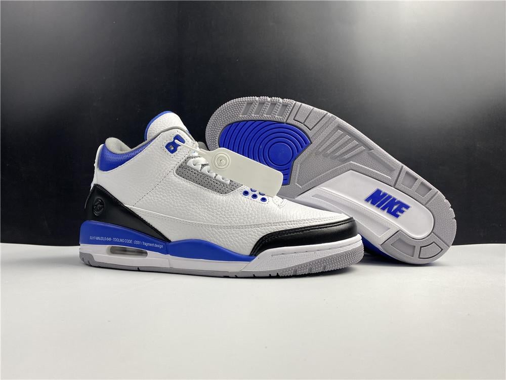 AJ 3 Fragment White Blue Shoes Sneakers – nk0000859