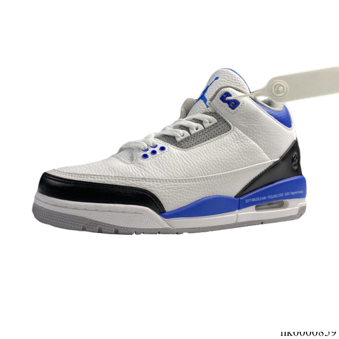 AJ 3 Fragment White Blue Shoes Sneakers – nk0000859