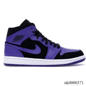 AJ 1 Mid Black Dark Concord Shoes Sneakers - nk0000371