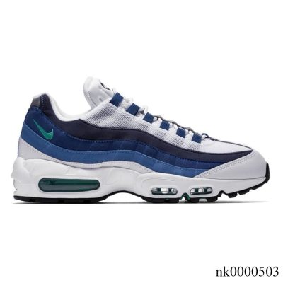 AM 95 White Slate Blue Shoes Sneakers - nk0000503 - 554970-131, 7