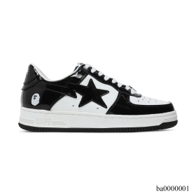 Bapesta Black Shoes Sneakers - ba0000001