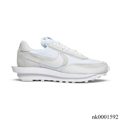 Sacai x LDWaffle White Nylon Shoes Sneakers - nk0001592