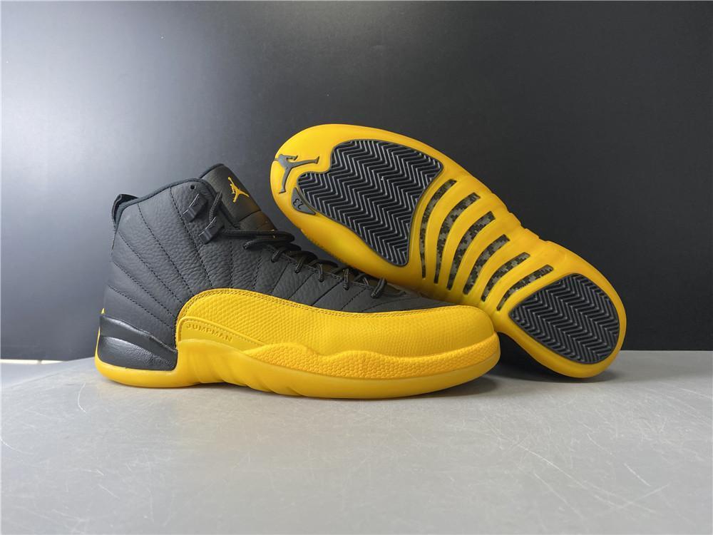 AJ 12 Retro Black University Gold Shoes Sneakers – nk0000758