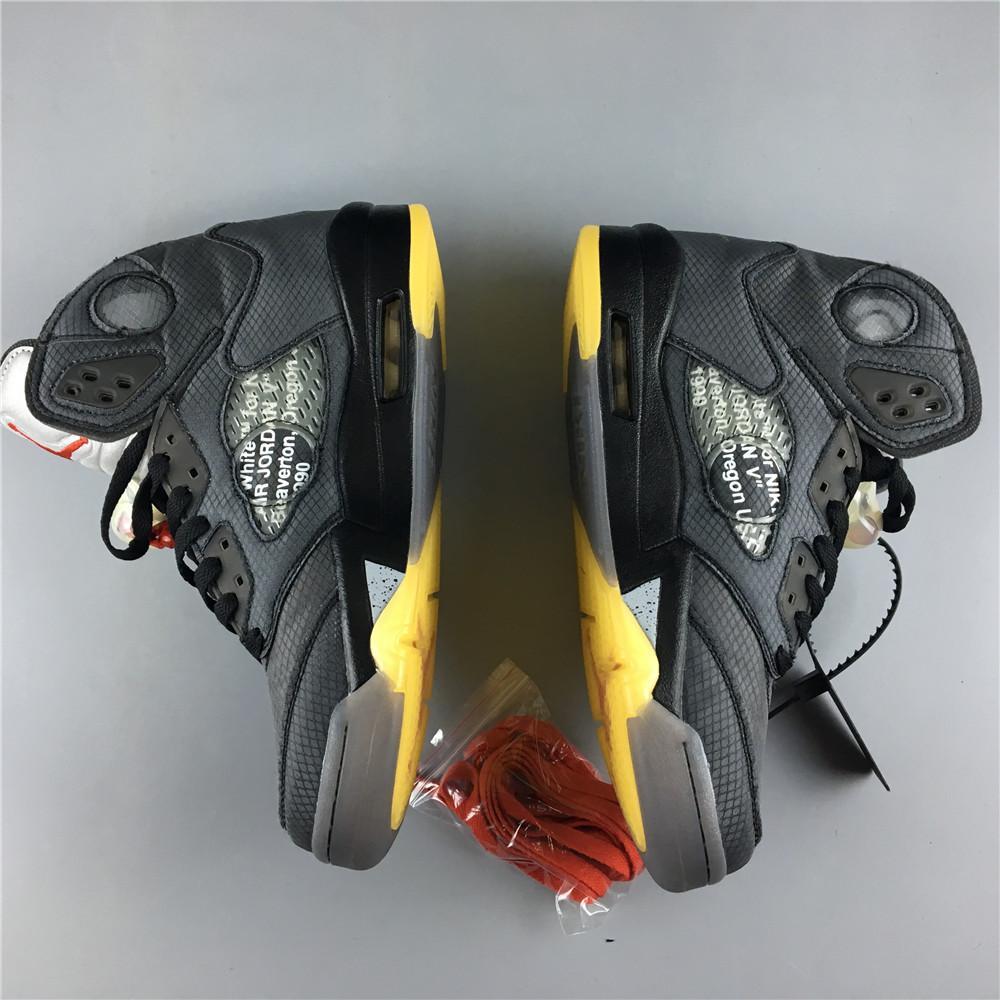 AJ 5 Retro OW Black Shoes Sneakers – nk0000158