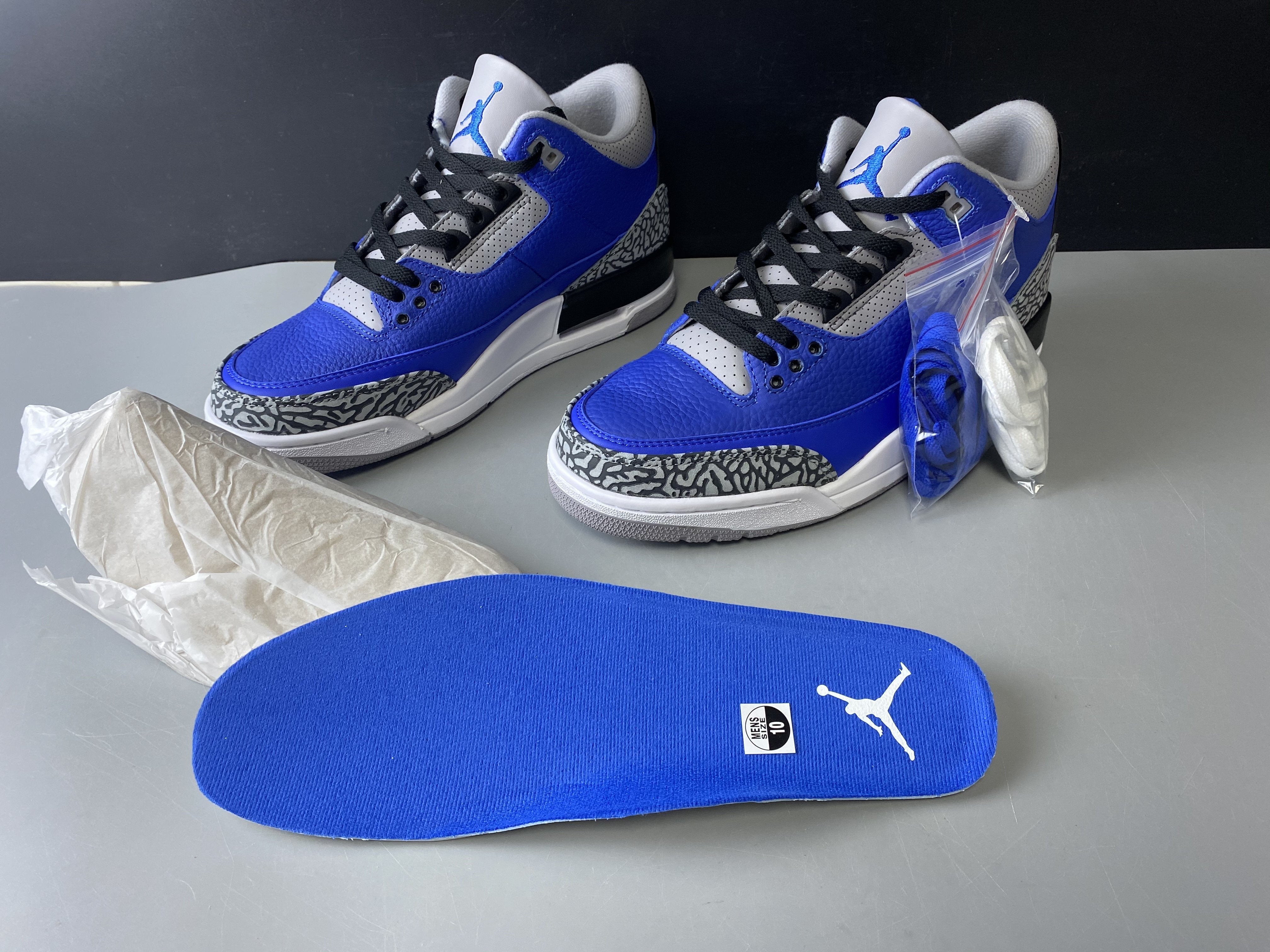 AJ 3 Retro Varsity Royal Cement Shoes Sneakers – nk0000759