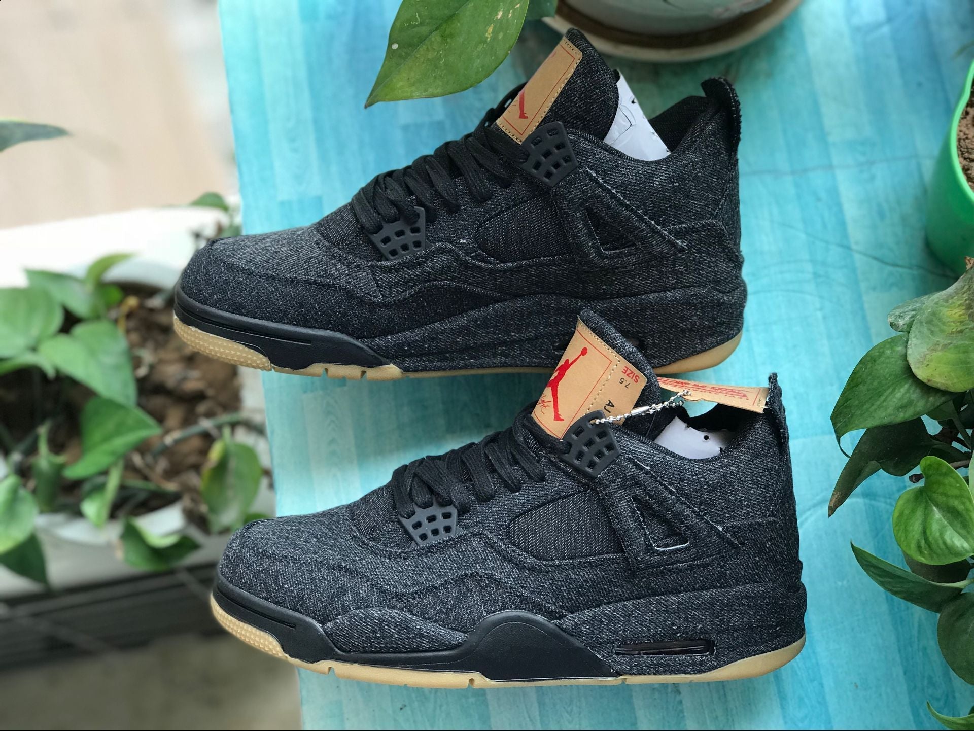 AJ 4 Retro Levi’s Black (Levi’s Tag) Shoes Sneakers – nk0000658