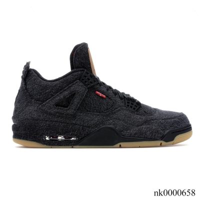 AJ 4 Retro Levi's Black (Levi's Tag) Shoes Sneakers - nk0000658