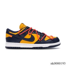 Dunk Low OW University Gold Midnight Navy Shoes Sneakers - nk0000193