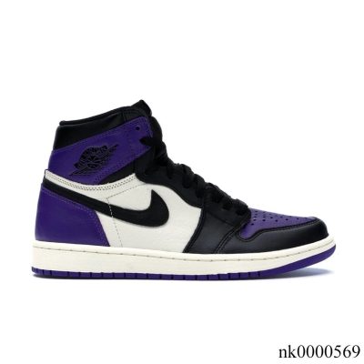 AJ 1 Retro High Court Purple Shoes Sneakers - nk0000569