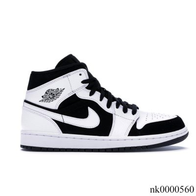 AJ 1 Mid White Black Shoes Sneakers - nk0000560