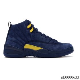 AJ 12 Retro Michigan Shoes Sneakers - nk0000633