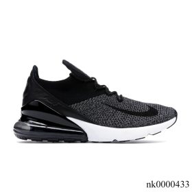 AM 270 Flyknit Black White Shoes Sneakers - nk0000433