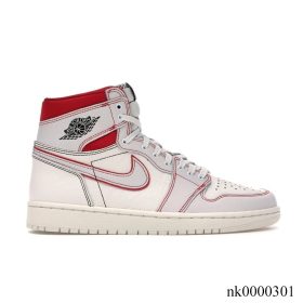 AJ 1 Retro High Phantom Gym Red Shoes Sneakers - nk0000301