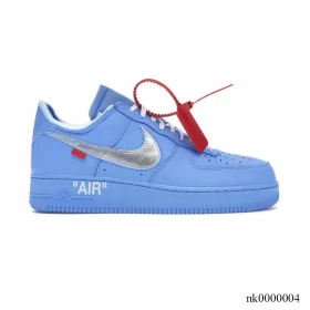 AF 1 Low OW MCA University Blue Shoes Sneakers - nk0000004