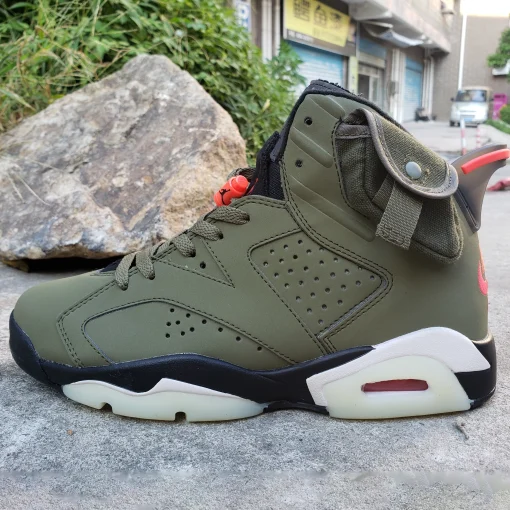 Travis Scott x AJ 6 Olive Shoes Sneakers – nk0000015 - Image 5