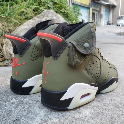 Travis Scott x AJ 6 Olive Shoes Sneakers – nk0000015 - Image 8