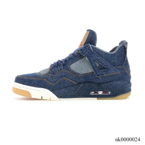 AJ 4 Retro Levi's Denim Shoes Sneakers - nk0000024 - Image 2