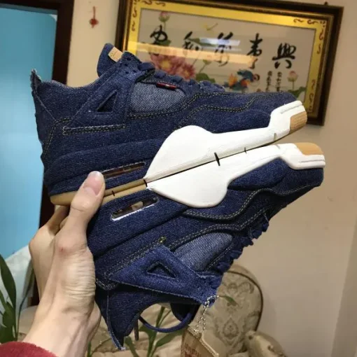 Levi’s x AJ 4 Denim Shoes Sneakers – nk0000024 - Image 9