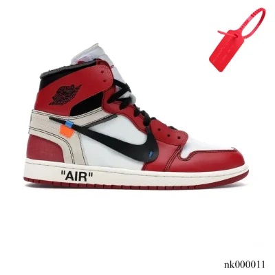 OW x AJ 1 High Chicago Shoes Sneakers – nk000011