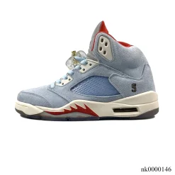 Alternative view of AJ 5 Retro Trophy Room Ice Blue Shoes Sneakers - nk0000146