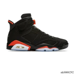 AJ 6 Black Infrared Orange Shoes Sneakers - nk0000292