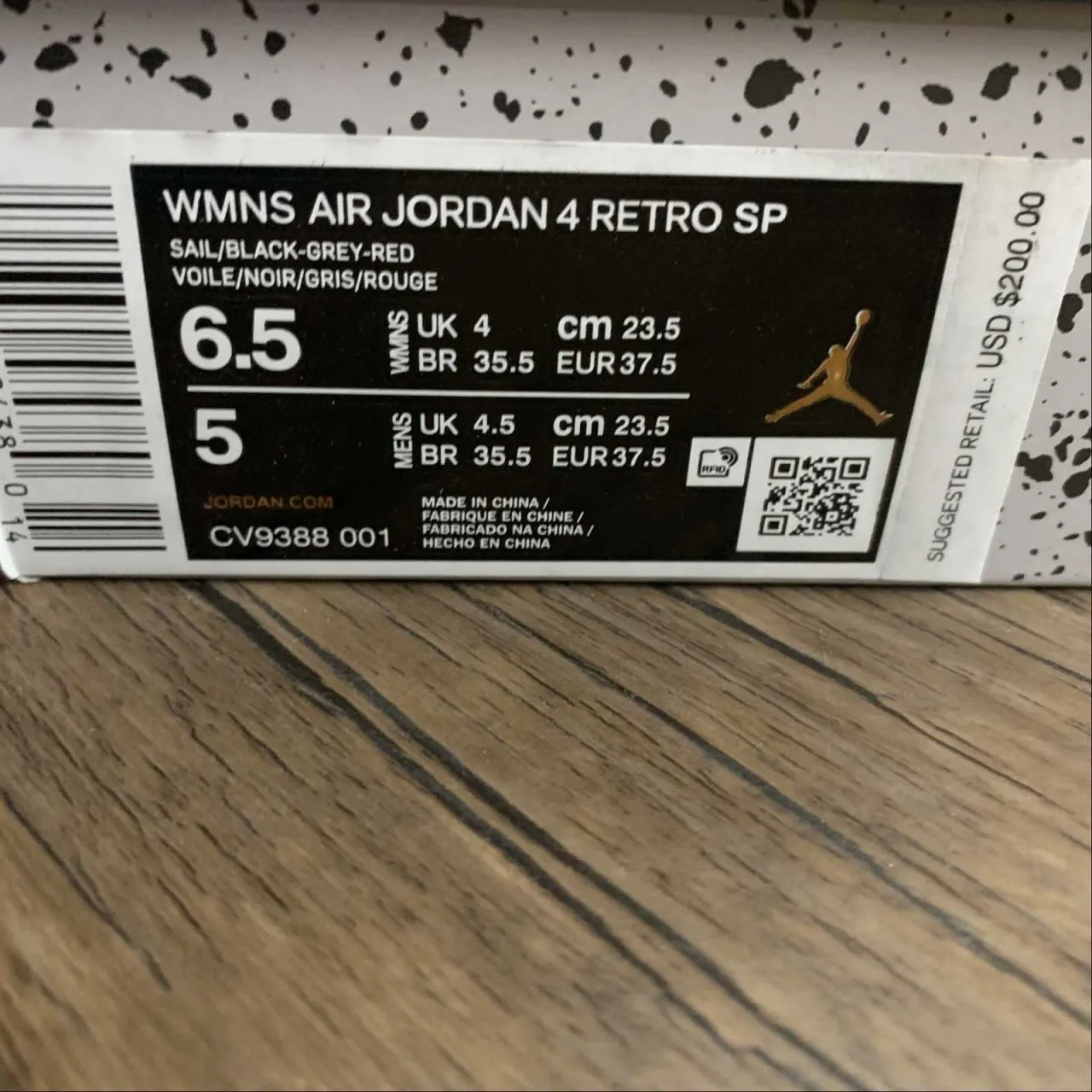 OW x AJ 4 Bred Shoes Sneakers – nk0000829 - Image 11