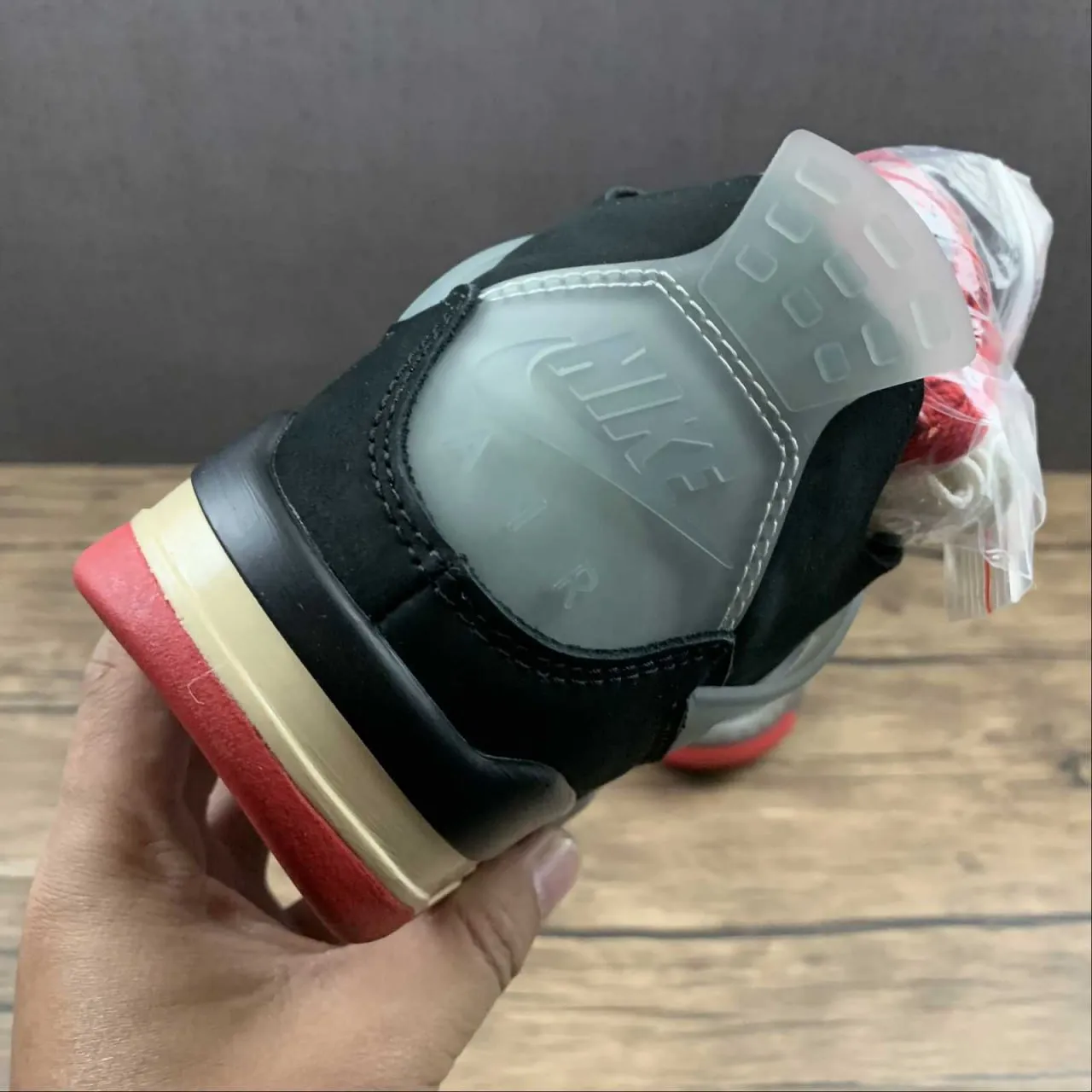 OW x AJ 4 Bred Shoes Sneakers – nk0000829 - Image 13