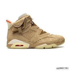 AJ 6 Retro Travis Scott British Khaki Shoes Sneakers - nk0001581