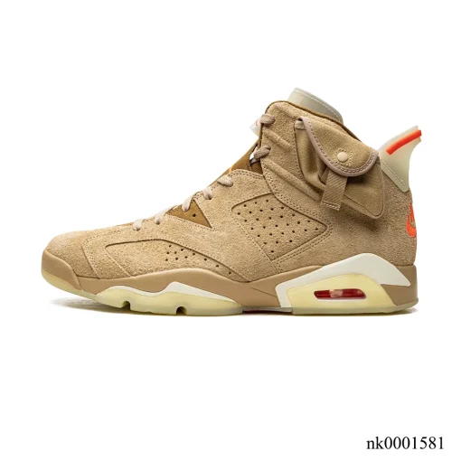 Travis Scott x AJ 6 British Khaki Shoes Sneakers – nk0001581 - Image 2