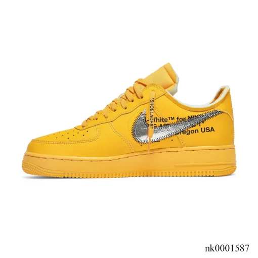OW x AF 1 Low University Gold Lemonade Shoes Sneakers – nk0001587 - Image 2