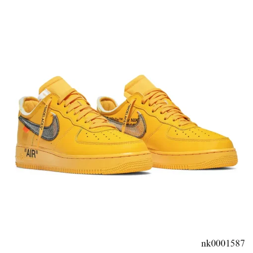 OW x AF 1 Low University Gold Lemonade Shoes Sneakers – nk0001587 - Image 3