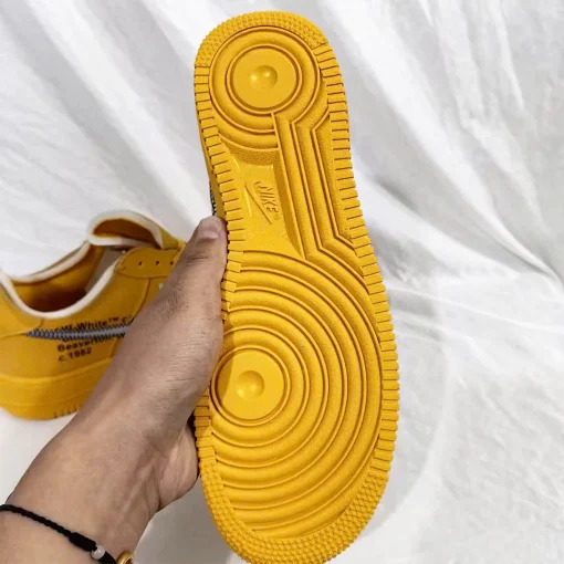 OW x AF 1 Low University Gold Lemonade Shoes Sneakers – nk0001587 - Image 10