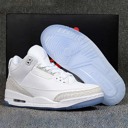 AJ 3 Pure White Shoes Sneakers - nk0001642 - Image 14