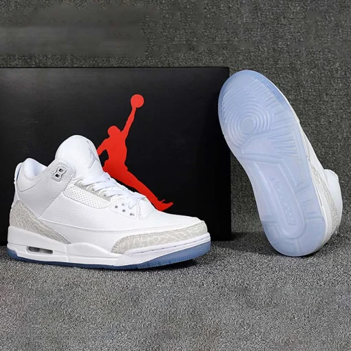 AJ 3 Pure White Shoes Sneakers - nk0001642 - Image 13