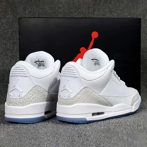 AJ 3 Pure White Shoes Sneakers - nk0001642 - Image 10