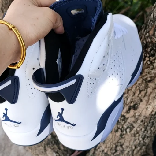 AJ 6 Midnight Navy Shoes Sneakers - nk0001645 - Image 7