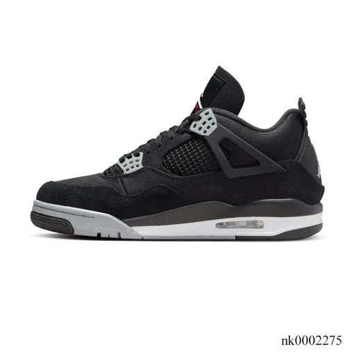AJ 4 Retro Black Canvas Shoes Sneakers - nk0002275 - Image 2