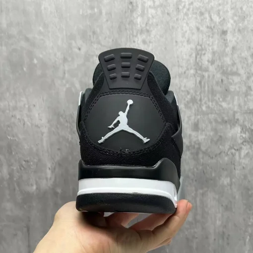 AJ 4 Retro Black Canvas Shoes Sneakers - nk0002275 - Image 11