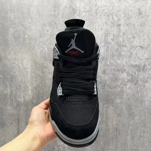 AJ 4 Retro Black Canvas Shoes Sneakers - nk0002275 - Image 13