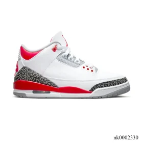 AJ 3 Retro Fire Red Shoes Sneakers - nk0002330