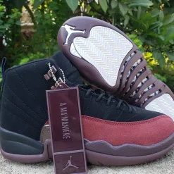 AJ 12 Retro x A Ma Maniere Black Shoes Sneakers - nk0002409 - Image 3