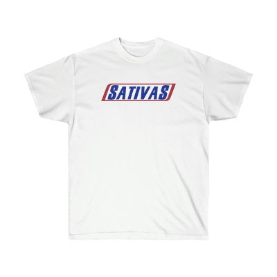 Sativas Color Men T-Shirt - White, L