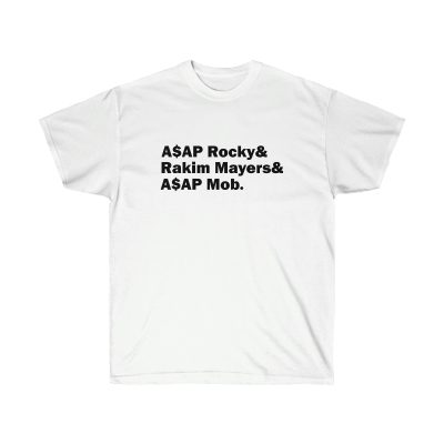 Names Of A$AP Men T-Shirt - White, L