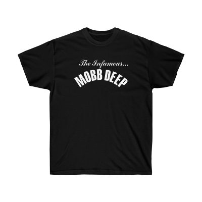 M Deep Infamous White Men T-Shirt - Black, L