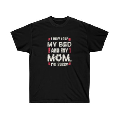 I Only Love My Bed Men T-Shirt - Black, L