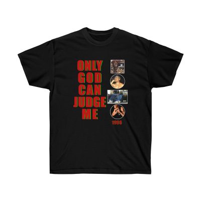 Rap 2Pac Only God Judge Me Men T-Shirt - Black, L