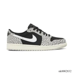 AJ 1 Low OG Black Cement Elephant Shoes Sneakers – nk0002832