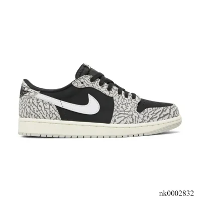 AJ 1 Low OG Black Cement Elephant Shoes Sneakers – nk0002832