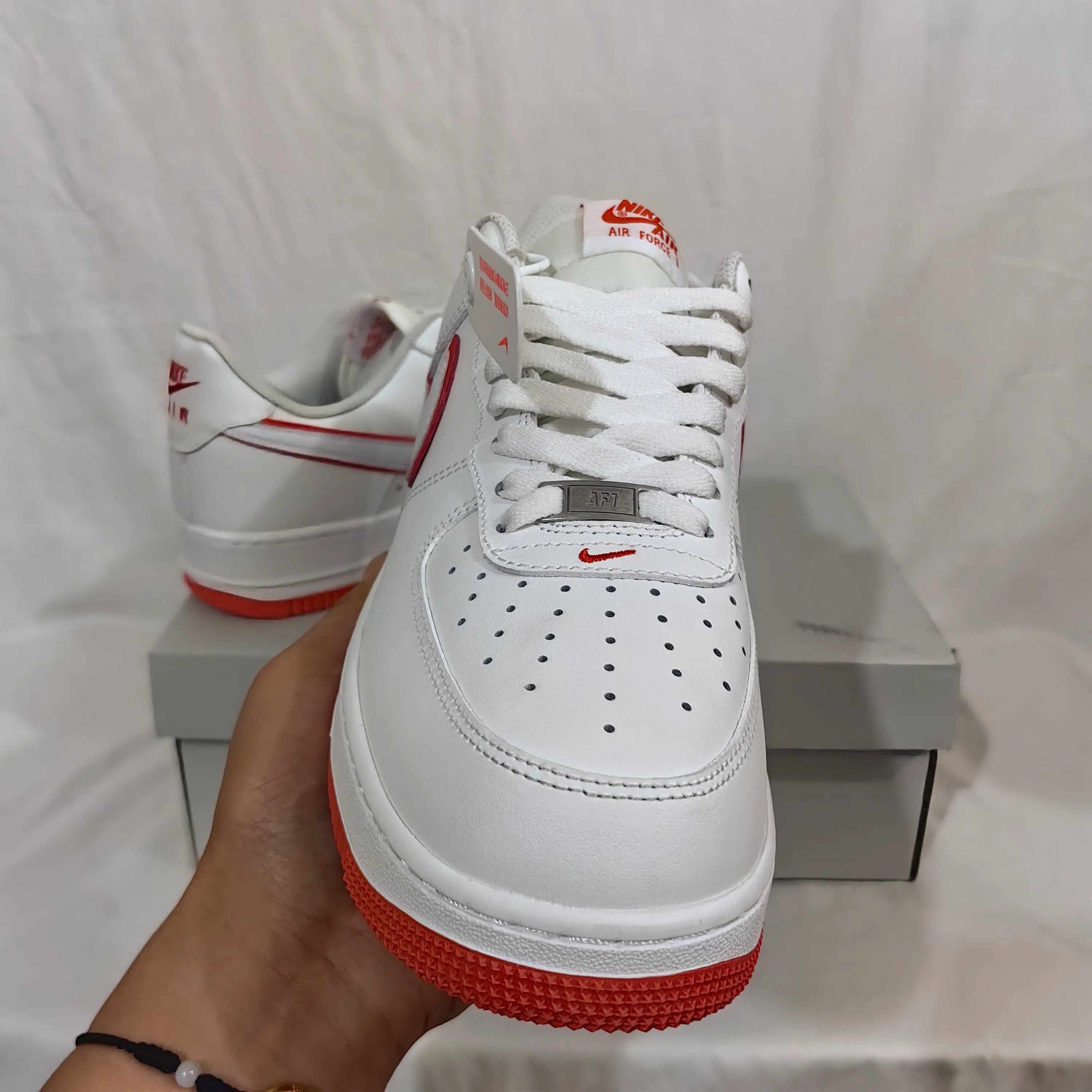 AF 1 Low White Picante Red Shoes Sneakers - nk0003173 - Image 5